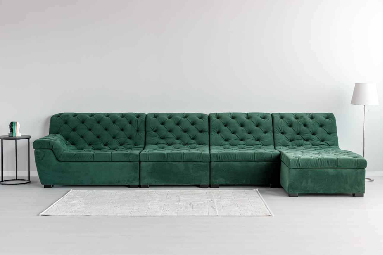 Colțar modular VERSAILLES (ansamblul 4), 4100x1820x970 mm.