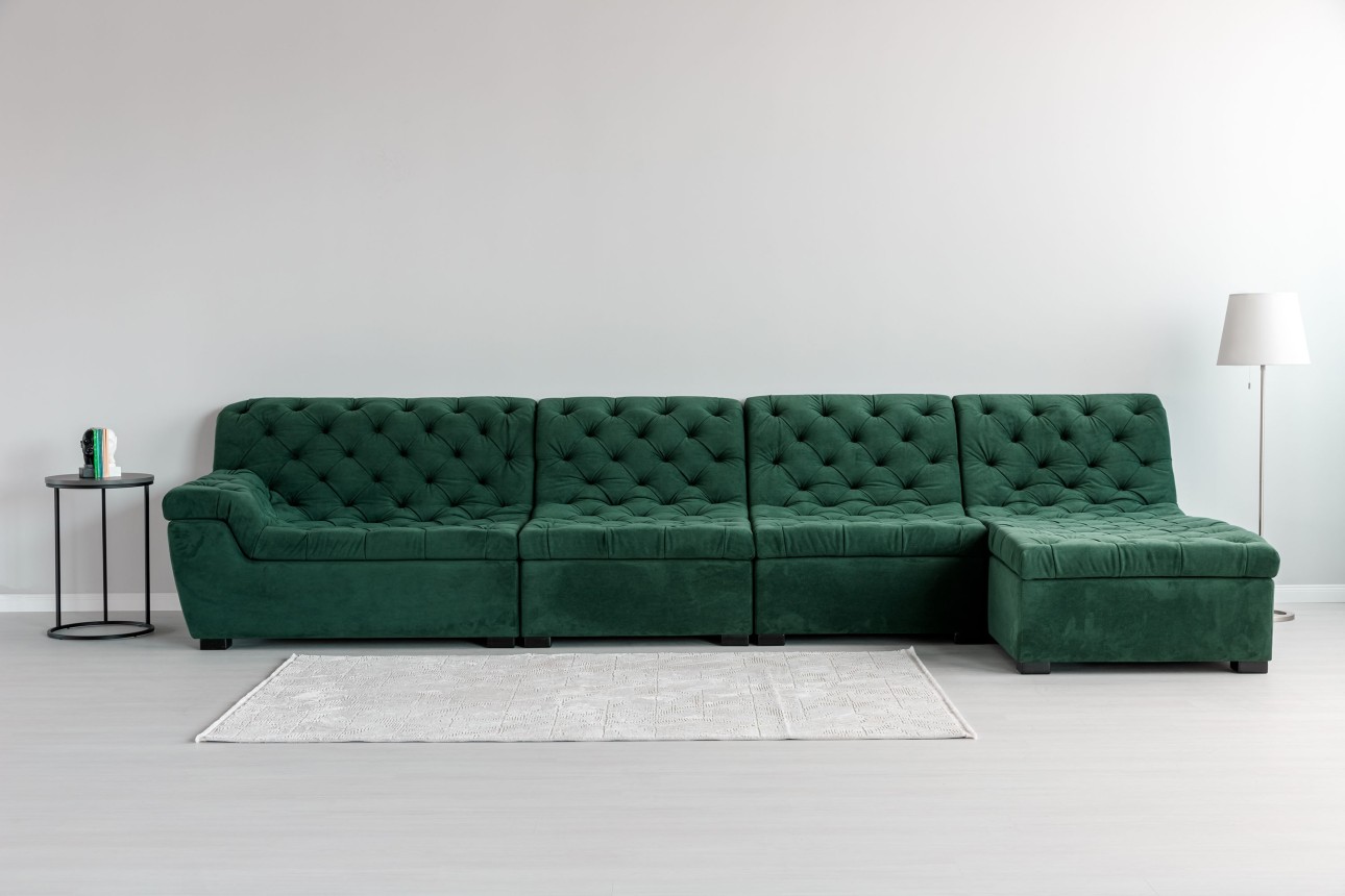 Colțar modular VERSAILLES (ansamblul 4), 4100x1820x970 mm.
